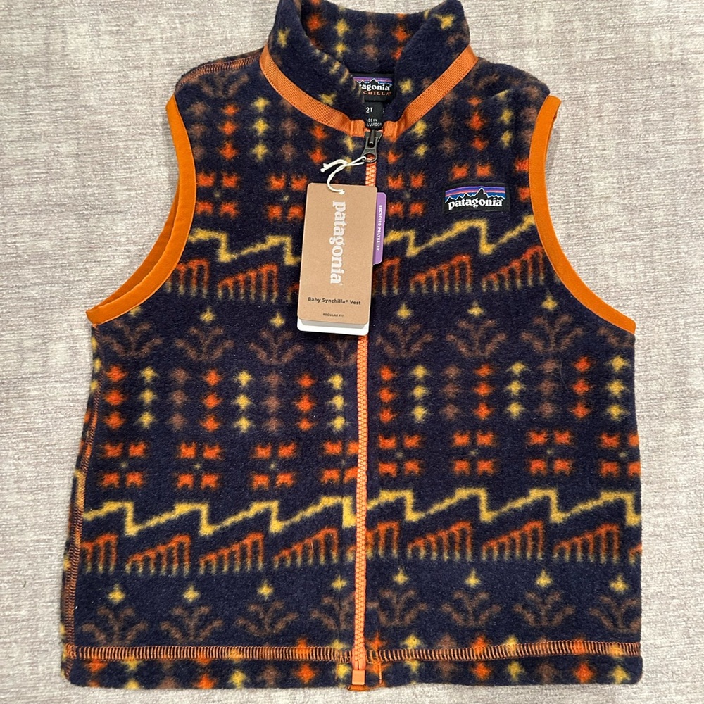 NWT Patagonia Fleece Vest, 2T